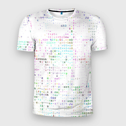 Мужская спорт-футболка Паттерн со знаками / 3D-принт – фото 1