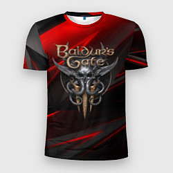 Мужская спорт-футболка Baldurs Gate 3 logo geometry