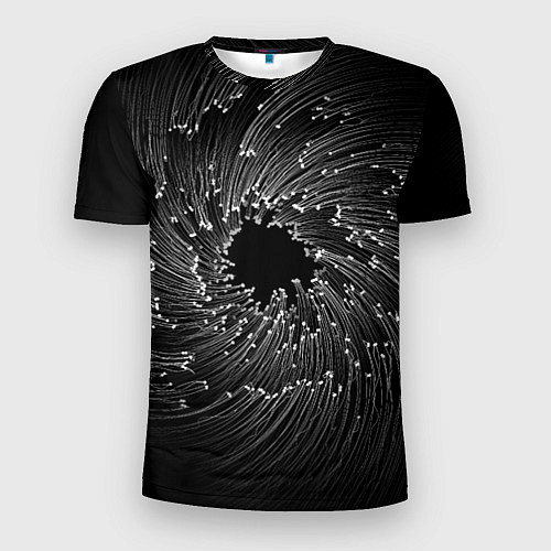 Мужская спорт-футболка Абстракция черная дыра / 3D-принт – фото 1