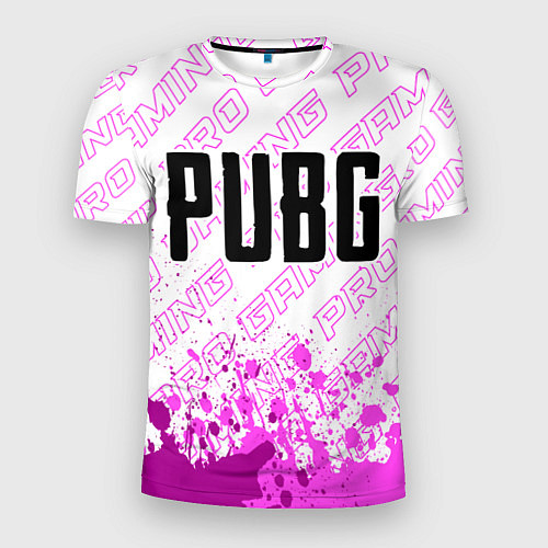 Мужская спорт-футболка PUBG pro gaming: символ сверху / 3D-принт – фото 1