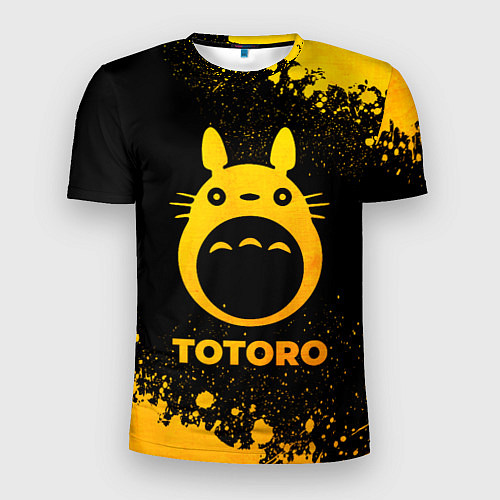 Мужская спорт-футболка Totoro - gold gradient / 3D-принт – фото 1