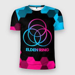 Мужская спорт-футболка Elden Ring - neon gradient