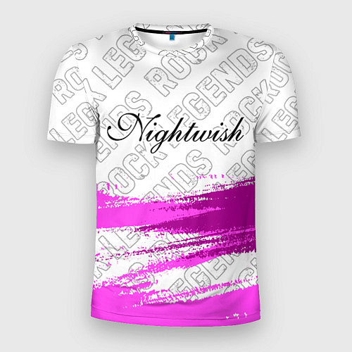 Мужская спорт-футболка Nightwish rock legends: символ сверху / 3D-принт – фото 1