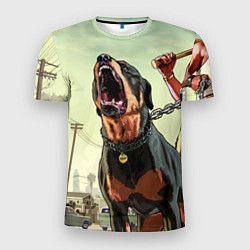 Мужская спорт-футболка Собака из GTA