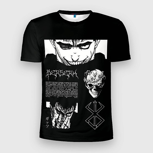 Мужская спорт-футболка Взгляд Берсерка / 3D-принт – фото 1