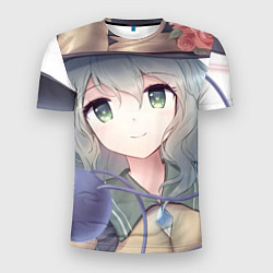Футболка спортивная мужская Touhou Project Улыбающаяся Койши Комейдзи, цвет: 3D-принт