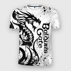 Мужская спорт-футболка Балдурс гейт 3 - дракон