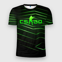 Мужская спорт-футболка CS GO dark green