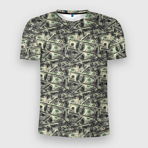 Мужская спорт-футболка Американские доллары / 3D-принт – фото 1