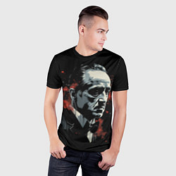 Футболка спортивная мужская Портрет Дон Вито Корлеоне, цвет: 3D-принт — фото 2