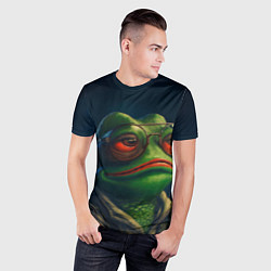 Футболка спортивная мужская Pepe frog, цвет: 3D-принт — фото 2
