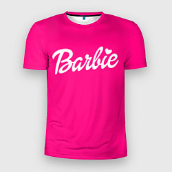 Мужская спорт-футболка Барби розовая