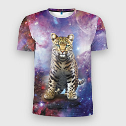 Мужская спорт-футболка Space leopard