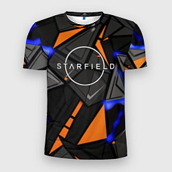 Футболка спортивная мужская Starfield logo abstract, цвет: 3D-принт