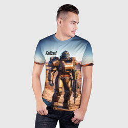 Футболка спортивная мужская Robot Fallout, цвет: 3D-принт — фото 2