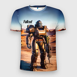 Мужская спорт-футболка Robot Fallout