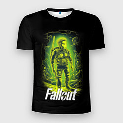 Мужская спорт-футболка Fallout game poster style