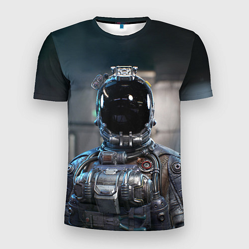 Мужская спорт-футболка Starfield astronaut / 3D-принт – фото 1