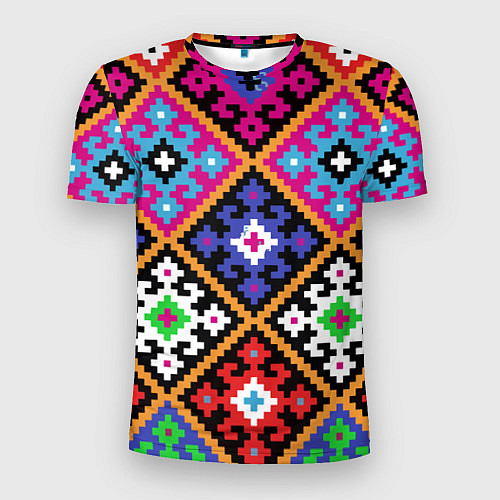 Мужская спорт-футболка Колорит / 3D-принт – фото 1