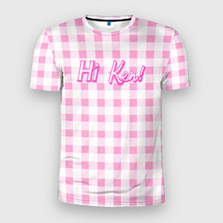 Мужская спорт-футболка Hi Ken - фраза и костюм Барби