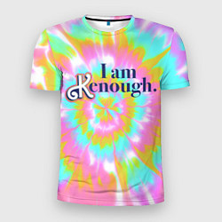 Мужская спорт-футболка I am Kenough - retro tie-dye