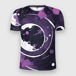 Футболка спортивная мужская Фиолетовый космос - нейросеть, цвет: 3D-принт