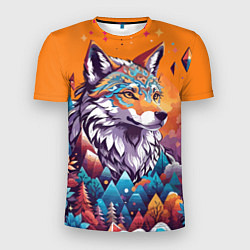 Мужская спорт-футболка Рыжая лисичка - тотемное животное