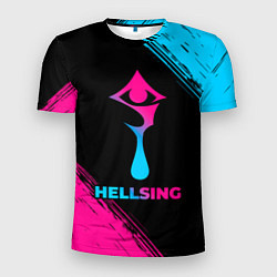 Футболка спортивная мужская Hellsing - neon gradient, цвет: 3D-принт