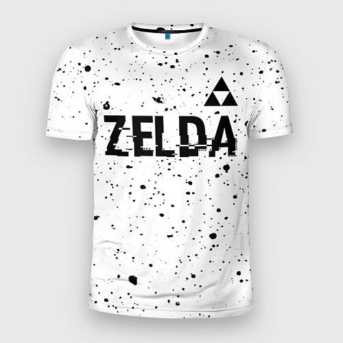 Мужская спорт-футболка Zelda glitch на светлом фоне: символ сверху / 3D-принт – фото 1