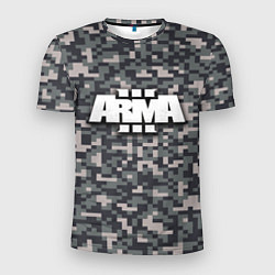 Мужская спорт-футболка Арма 3 - хаки