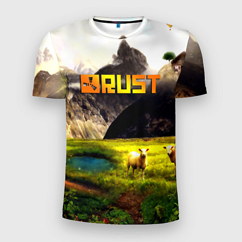 Мужская спорт-футболка Rust poster game / 3D-принт – фото 1