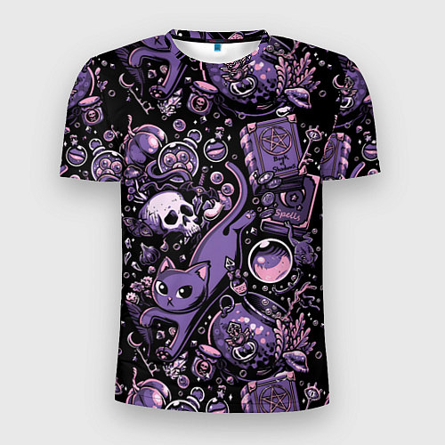 Мужская спорт-футболка Ведьминский паттерн / 3D-принт – фото 1