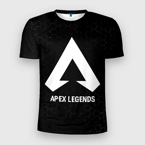 Мужская спорт-футболка Apex Legends glitch на темном фоне / 3D-принт – фото 1