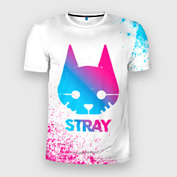 Мужская спорт-футболка Stray neon gradient style