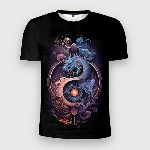 Мужская спорт-футболка Мифический дракон / 3D-принт – фото 1