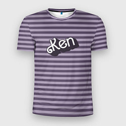 Мужская спорт-футболка Кен - темная полоска