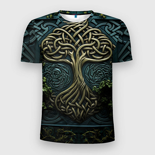 Мужская спорт-футболка Дерево друидов / 3D-принт – фото 1