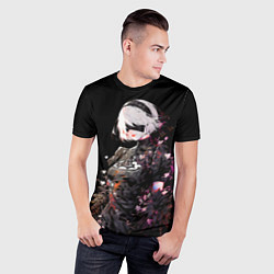 Футболка спортивная мужская 2b from nier automata, цвет: 3D-принт — фото 2