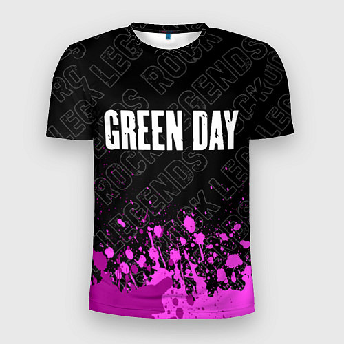 Мужская спорт-футболка Green Day rock legends посередине / 3D-принт – фото 1