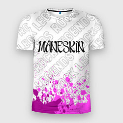 Мужская спорт-футболка Maneskin rock legends посередине
