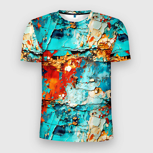 Мужская спорт-футболка Голубая ржавчина / 3D-принт – фото 1