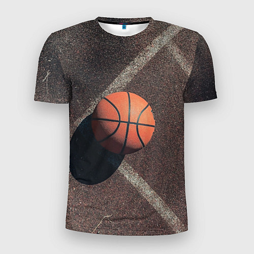 Мужская спорт-футболка Мяч баскетбольный / 3D-принт – фото 1