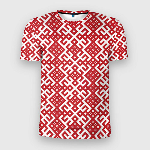 Мужская спорт-футболка Макошь - славянские обережные узоры / 3D-принт – фото 1