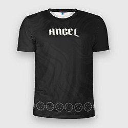 Мужская спорт-футболка Angel bone wings black