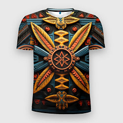 Мужская спорт-футболка Орнамент в стиле африканских племён