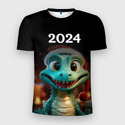 Мужская спорт-футболка Дракон символ года 2024