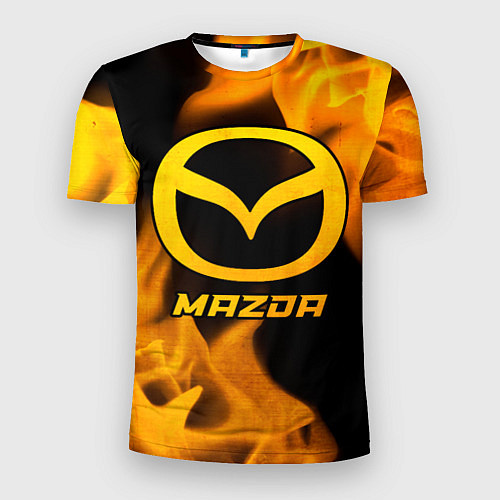 Мужская спорт-футболка Mazda - gold gradient / 3D-принт – фото 1