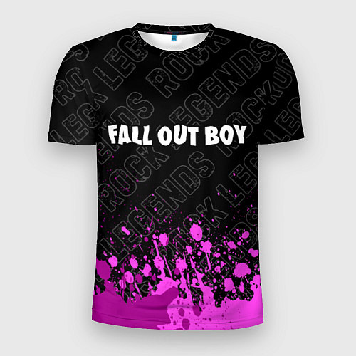 Мужская спорт-футболка Fall Out Boy rock legends посередине / 3D-принт – фото 1