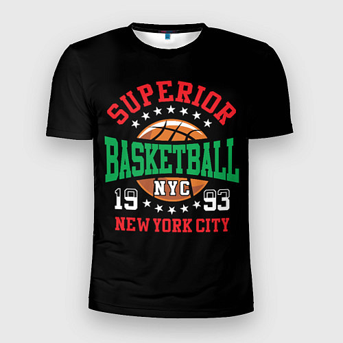 Мужская спорт-футболка Superior basketball / 3D-принт – фото 1