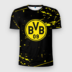 Футболка спортивная мужская Borussia yellow splash, цвет: 3D-принт